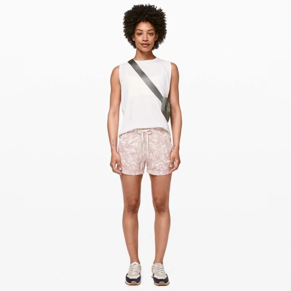 lululemon athletica Pants - Lululemon Spring Break Away Short *4-way Stretch 3"
Shadow Leaf Light Ivory Muse